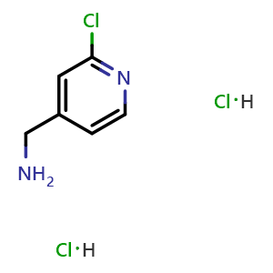 Chemical structure of (2-Chloropyridin-4-yl)methanamine dihydrochloride , CAS 1909308-88-8, AChemBlock AD255255