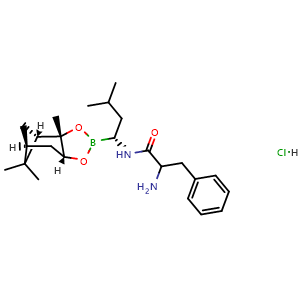 2-Amino-N-((R)-3-methyl-1-((3aS,4S,6R,7aR)-3a,5,5-trimethylhexahydro-4,6-methanobenzo[d][1,3,2]dioxaborol-2-yl)butyl)-3-phenylpropanamide hydrochloride