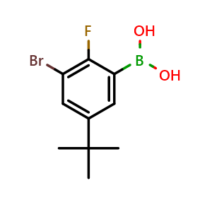 3-Bromo-5-t-butyl-2-fluorophenylboronic acid