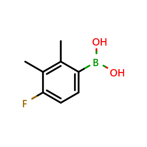 Chemical structure of (4-Fluoro-2,3-dimethylphenyl)boronic acid , CAS 211495-31-7, AChemBlock AD255382