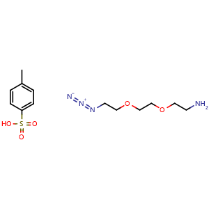 Chemical structure of Azido-PEG2-Amine , CAS 2173092-98-1, AChemBlock AD255406