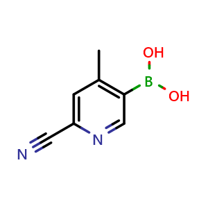 (6-Cyano-4-methylpyridin-3-yl)boronicacid