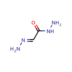 Chemical structure of (E)-2-Hydrazonoacetohydrazide , CAS 22835-62-7, AChemBlock AD255492