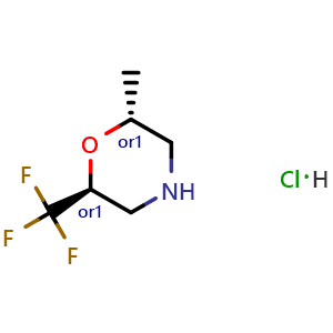 rel-(2R,6S)-2-methyl-6-(trifluoromethyl)morpholine hydrochloride