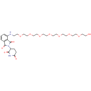 Chemical structure of Pom-8PEG , CAS 2488761-03-9, AChemBlock AD255621