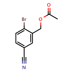 (2-Bromo-5-cyanophenyl)methyl acetate