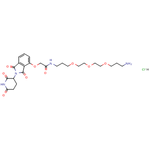 N-(3-(2-(2-(3-aminopropoxy)ethoxy)ethoxy)propyl)-2-((2-(2,6-dioxopiperidin-3-yl)-1,3-dioxoisoindolin-4-yl)oxy)acetamide hydrochloride