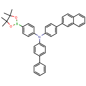 N-(4-(Naphthalen-2-yl)phenyl)-N-(4-(4,4,5,5-tetramethyl-1,3,2-dioxaborolan-2-yl)phenyl)-[1,1'-biphenyl]-4-amine