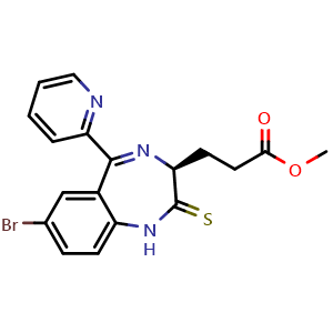 Methyl (S)-3-[7-Bromo-5-(2-pyridyl)-2-thioxo-2,3-dihydro-1H-benzo[e][1,4]diazepin-3-yl]propanoate