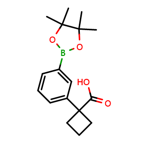 1-(3-(4,4,5,5-Tetramethyl-1,3,2-dioxaborolan-2-yl)phenyl)cyclobutane-1-carboxylic acid