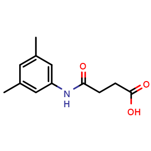 Chemical structure of 4-((3,5-Dimethylphenyl)amino)-4-oxobutanoic acid , CAS 303770-90-3, AChemBlock AD255751