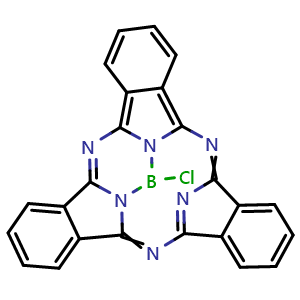 Chemical structure of Chloroboronsubphthalocyanine , CAS 36530-06-0, AChemBlock AD255791
