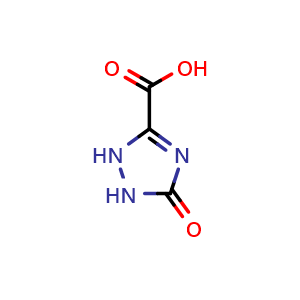 Chemical structure of 5-Oxo-2,5-dihydro-1h-1,2,4-triazole-3-carboxylic acid , CAS 4538-16-3, AChemBlock AD255821