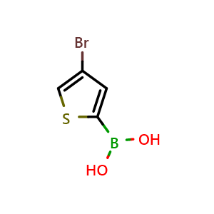 Chemical structure of B-(4-Bromo-2-thienyl)boronic acid , CAS 499769-92-5, AChemBlock AD255837