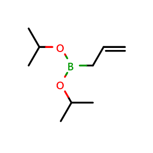 Chemical structure of Bis(1-methylethyl) B-2-propen-1-ylboronate , CAS 51851-79-7, AChemBlock AD255845
