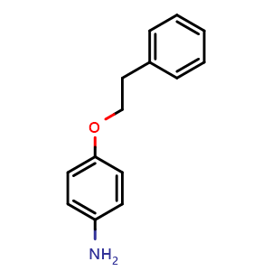 Chemical structure of 4-Phenethoxyaniline , CAS 57181-84-7, AChemBlock AD255866