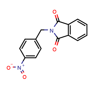 Chemical structure of 2-(4-Nitrobenzyl)-1H-isoindole-1,3(2H)-dione , CAS 62133-07-7, AChemBlock AD255883