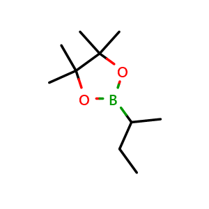 Chemical structure of 4,4,5,5-Tetramethyl-2-(1-methylpropyl)-1,3,2-dioxaborolane , CAS 66217-57-0, AChemBlock AD255897