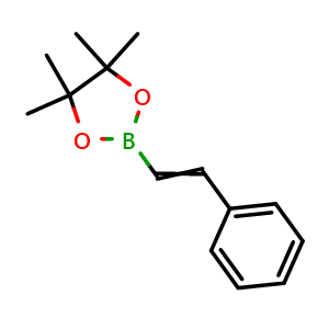 Chemical structure of 4,4,5,5-Tetramethyl-2-styryl-1,3,2-dioxaborolane , CAS 78782-27-1, AChemBlock AD255940