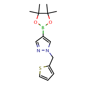 4-(4,4,5,5-Tetramethyl-1,3,2-dioxaborolan-2-yl)-1-(thiophen-2-ylmethyl)-1H-pyrazole