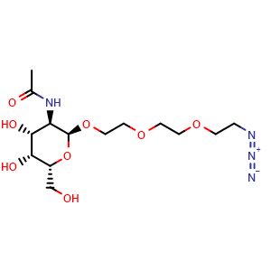 N-((2S,3R,4R,5R,6R)-2-(2-(2-(2-azidoethoxy)ethoxy)ethoxy)-4,5-dihydroxy-6-(hydroxymethyl)tetrahydro-2H-pyran-3-yl)acetamide