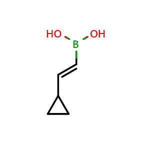 Chemical structure of (E)-2-Cyclopropylvinylboronic acid , CAS 903510-64-5, AChemBlock AD256048