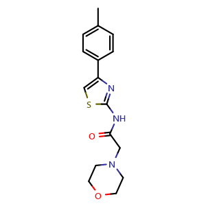 2-Morpholino-N-(4-(p-tolyl)thiazol-2-yl)acetamide