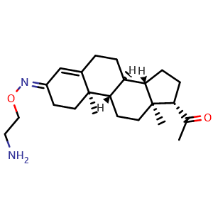 1-((8S,9S,10R,13S,14S,17S,E)-3-((2-Aminoethoxy)imino)-10,13-dimethyl-2,3,6,7,8,9,10,11,12,13,14,15,16,17-tetradecahydro-1H-cyclopenta[a]phenanthren-17-yl)ethan-1-one