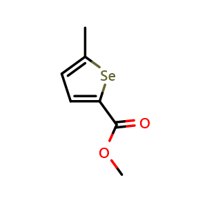 Chemical structure of Methyl 5-Methylselenophene-2-carboxylate , CAS 106369-42-0, AChemBlock AD256201