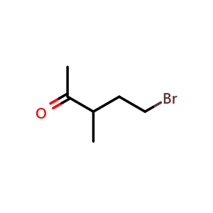 Chemical structure of 5-Bromo-3-methyl-2-pentanone , CAS 1115-56-6, AChemBlock AD256282