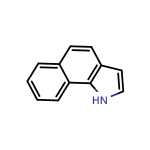 Chemical structure of 1H-Benzo[g]indole , CAS 233-34-1, AChemBlock AD256297