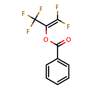 Chemical structure of Perfluoro-1-propen-2-yl Benzoate , CAS 53841-60-4, AChemBlock AD256310