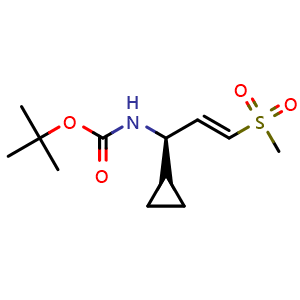 tert-Butyl (R,E)-(1-cyclopropyl-3-(methylsulfonyl)allyl)carbamate