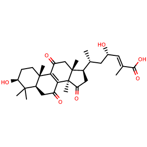 Chemical structure of Ganoderic acid Z , CAS 294674-09-2, AChemBlock AD256357
