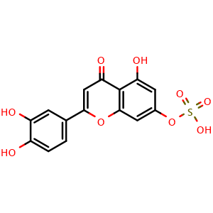 Chemical structure of Luteolin 7-sulfate , CAS 56857-57-9, AChemBlock AD256359