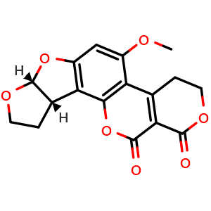 Chemical structure of Aflatoxin G2 , CAS 7241-98-7, AChemBlock AD256363