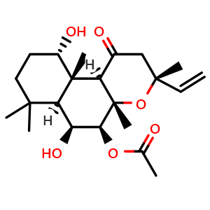 Chemical structure of 9-Deoxyforskolin , CAS 84048-28-2, AChemBlock AD256364