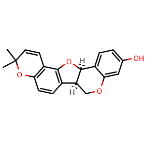 Chemical structure of Phaseollin , CAS 13401-40-6, AChemBlock AD256371