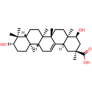 Chemical structure of Abrusgenic-acid , CAS 84108-17-8, AChemBlock AD256383