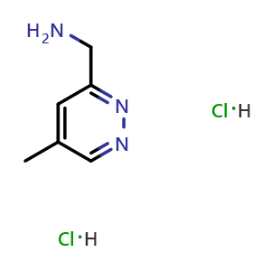 (5-Methylpyridazin-3-yl)methanamine;dihydrochloride