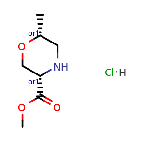 Methyl cis-6-methylmorpholine-3-carboxylate;hydrochloride