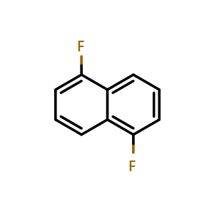 Chemical structure of 1,5-Difluoronaphthalene , CAS 315-58-2, AChemBlock AD256593