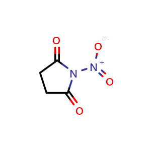 Chemical structure of 1-Nitropyrrolidine-2,5-dione , CAS 5336-95-8, AChemBlock AD256598