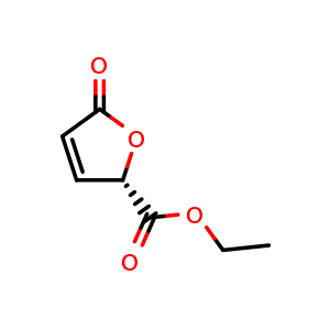 Chemical structure of Ethyl (S)-5-oxotetrahydrofuran-2-carboxylate , CAS 55094-96-7, AChemBlock AD256601