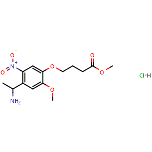 Methyl 4-(4-(1-aminoethyl)-2-methoxy-5-nitrophenoxy)butanoate hydrochloride