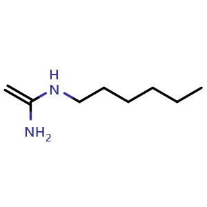 Chemical structure of N-Hexylethylenediamine , CAS 7261-70-3, AChemBlock AD256630