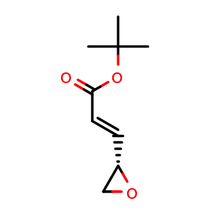 Chemical structure of (S,E)-tert-Butyl 3-(oxiran-2-yl)acrylate , CAS 1679347-22-8, AChemBlock AD256667