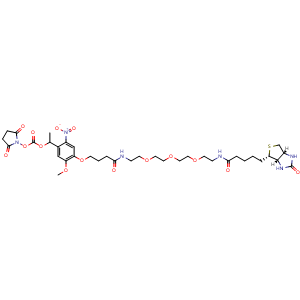 Chemical structure of PC Biotin-PEG3-NHS ester , CAS 2353409-93-3, AChemBlock AD256690