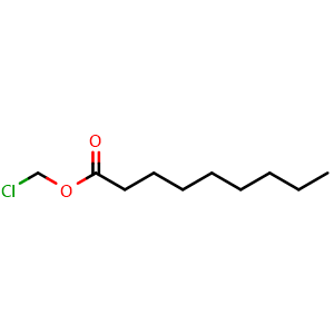 Chemical structure of Chloromethyl nonanoate , CAS 77877-95-3, AChemBlock AD256722