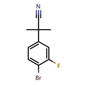 2-(4-Bromo-3-fluorophenyl)-2-methylpropanenitrile
